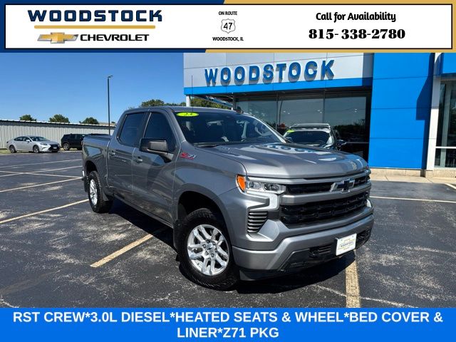 Sterling Gray Metallic 2023 Chevrolet Silverado 1500 Pickup Truck Four-Wheel Drive Automatic