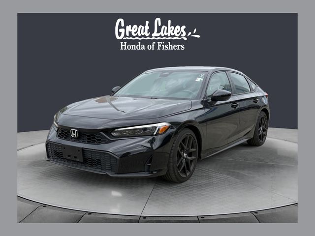 Crystal Black Pearl 2026 Honda Civic Hatchback Hatchback Front-Wheel Drive Continuously Variable Transmission