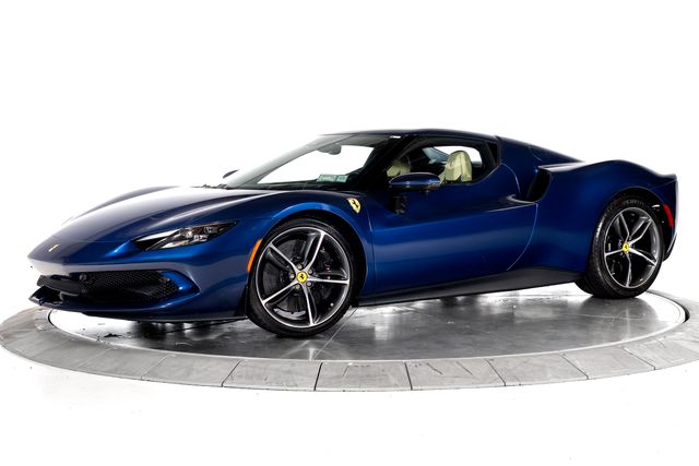 Blue 2024 Ferrari 296 GTB Coupe Rear-Wheel Drive 8-Speed Dual Clutch