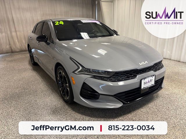 Wolf Gray 2024 Kia K5 Sedan Front-Wheel Drive 8-Speed Automatic