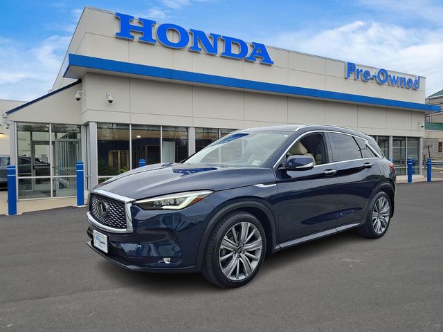 Hermosa Blue 2021 INFINITI QX50 Sensory AWD SUV / Crossover All-Wheel Drive Continuously Variable Transmission