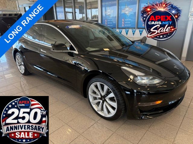 Black 2019 Tesla Model 3 Long Range AWD Sedan All-Wheel Drive 1-Speed Automatic