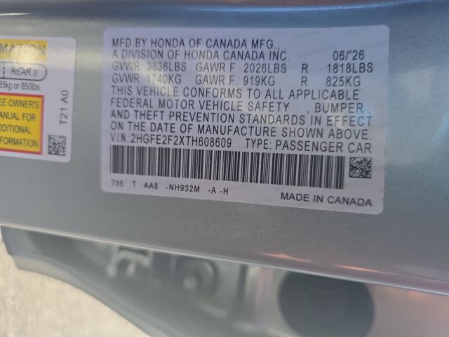 New 2026 Honda Civic Sedan Sedan