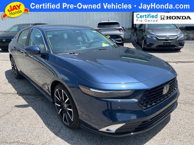 Canyon River Blue Met 2025 Honda Accord Hybrid Sedan Front-Wheel Drive Continuously Variable Transmission