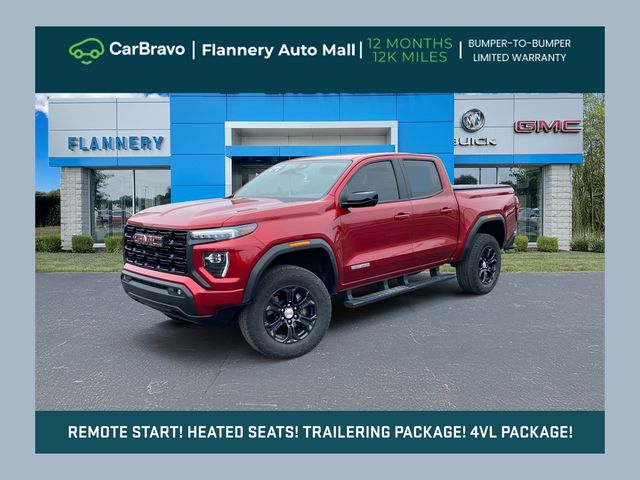 Volcanic Red Tintcoat 2024 GMC Canyon Elevation Crew Cab 4WD Pickup Truck Four-Wheel Drive 8-Speed Automatic