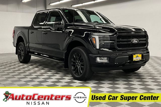 Agate Black Metallic 2024 Ford F-150 Lariat SuperCrew 4WD Pickup Truck Four-Wheel Drive 10-Speed Automatic