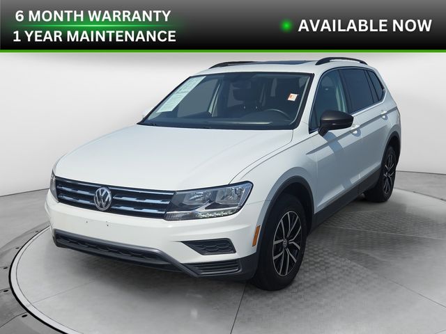 Pure White 2021 Volkswagen Tiguan SUV / Crossover Front-Wheel Drive 8-Speed Automatic