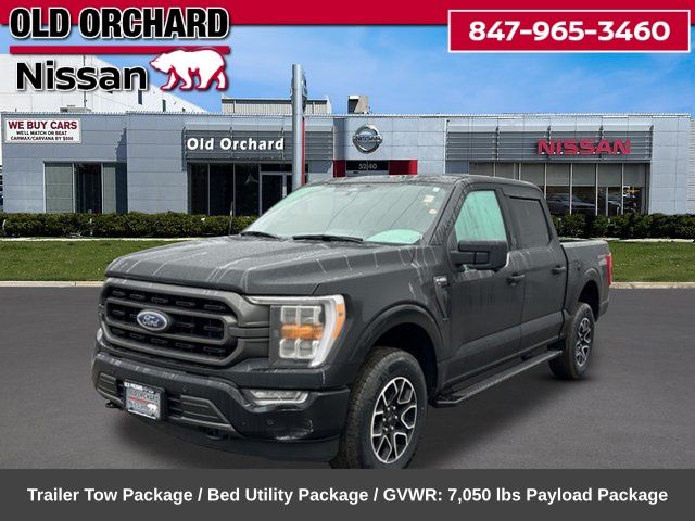 Black Metallic 2023 Ford F-150 XLT SuperCrew 4WD Pickup Truck Four-Wheel Drive Automatic