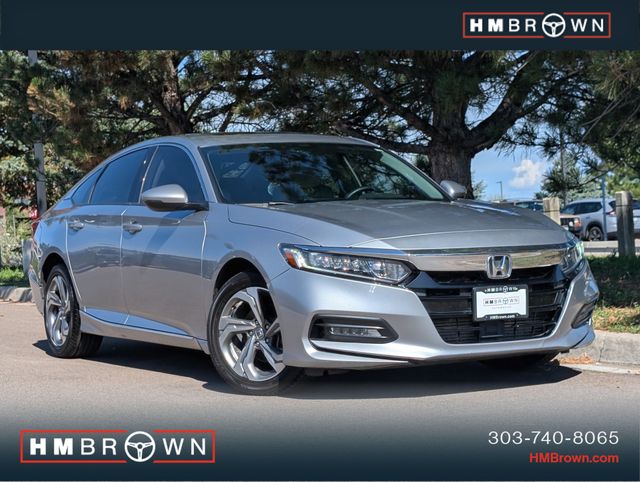 Silver 2018 Honda Accord Sedan Front-Wheel Drive Continuously Variable Transmission