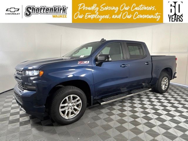 Northsky Blue Metallic 2021 Chevrolet Silverado 1500 Pickup Truck Four-Wheel Drive Automatic