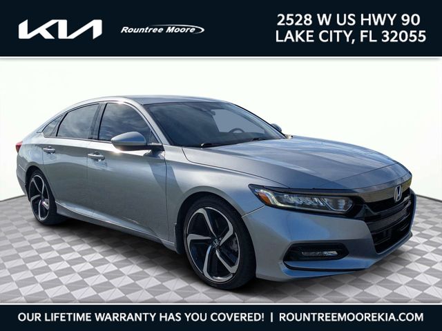 Silver 2019 Honda Accord Sedan Front-Wheel Drive Continuously Variable Transmission