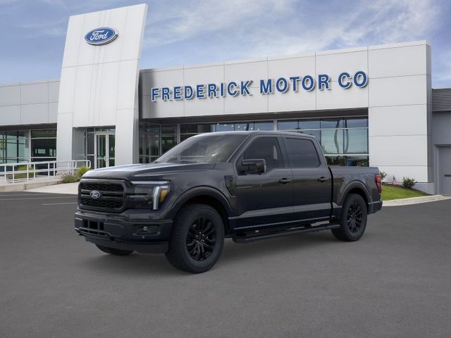 Black (AGATE BLK MET) 2025 Ford F-150 Lariat SuperCrew 4WD Pickup Truck Four-Wheel Drive Automatic