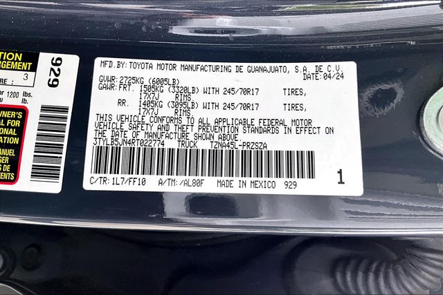 Used 2024 Toyota Tacoma SR5 4D Double Cab
