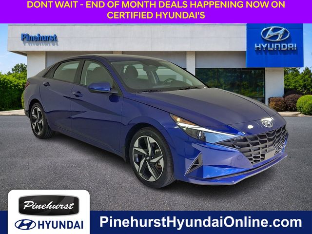 Blue 2023 Hyundai Elantra Sedan Front-Wheel Drive Continuously Variable Transmission