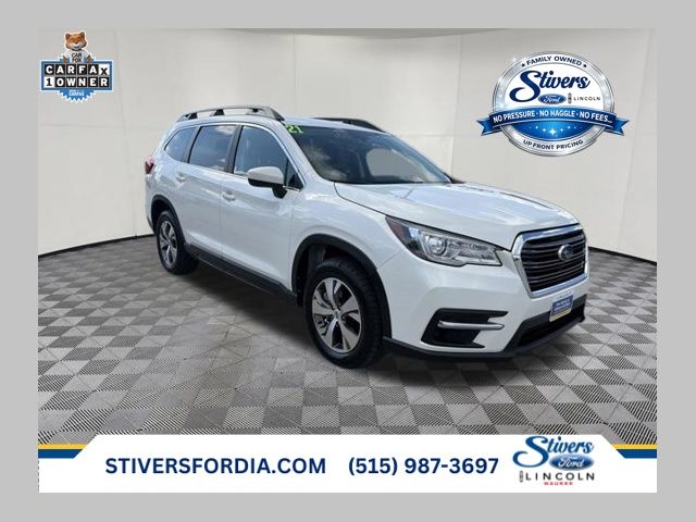 Crystal White Pearl 2021 Subaru Ascent SUV / Crossover All-Wheel Drive Continuously Variable Transmission