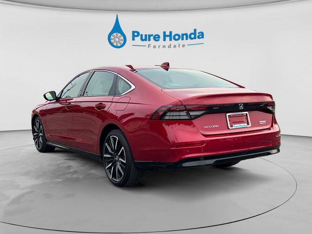 Radiant Red Metallic 2023 Honda Accord Hybrid Touring FWD Sedan Front-Wheel Drive Continuously Variable Transmission