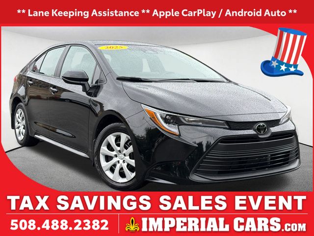 Midnight Black Metallic 2025 Toyota Corolla Sedan Front-Wheel Drive Continuously Variable Transmission