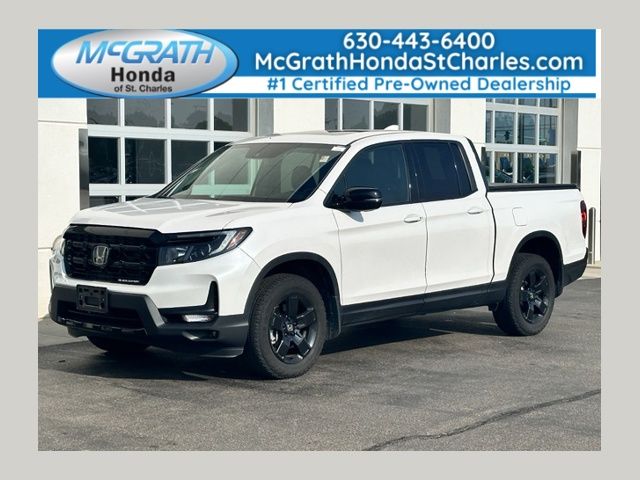 Platinum White Pearl 2025 Honda Ridgeline Pickup Truck All-Wheel Drive 9-Speed Automatic