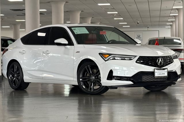 Platinum White Pearl 2024 Acura Integra Sedan Front-Wheel Drive Continuously Variable Transmission