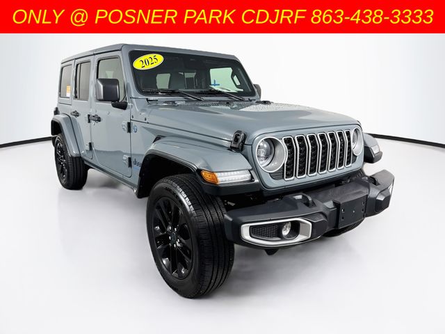 Anvil Clearcoat 2025 Jeep Wrangler 4xe SUV / Crossover Four-Wheel Drive 8-Speed Automatic