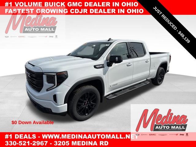 Summit White 2024 GMC Sierra 1500 Elevation Crew Cab 4WD Pickup Truck Four-Wheel Drive Automatic