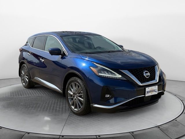 Deep Blue Pearl 2021 Nissan Murano SV AWD SUV / Crossover All-Wheel Drive Continuously Variable Transmission