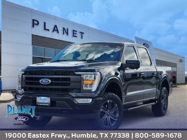 Black Metallic 2023 Ford F-150 Lariat SuperCrew 4WD Pickup Truck Four-Wheel Drive Automatic
