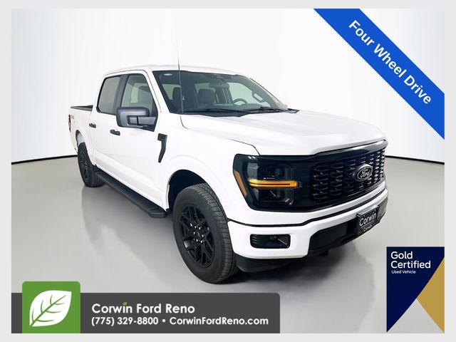 Oxford White 2024 Ford F-150 STX SuperCrew 4WD Pickup Truck Four-Wheel Drive Automatic