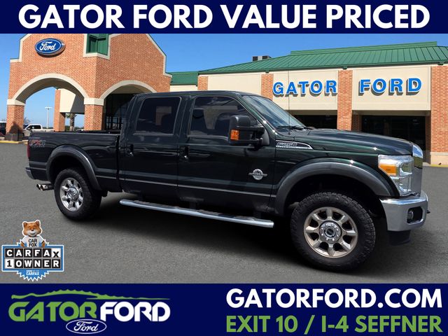 Green 2016 Ford F-250 Super Duty Pickup Truck Four-Wheel Drive 6-Speed Automatic Overdrive