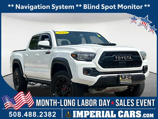 Super White 2019 Toyota Tacoma Pickup Truck Four-Wheel Drive 6-Speed Automatic