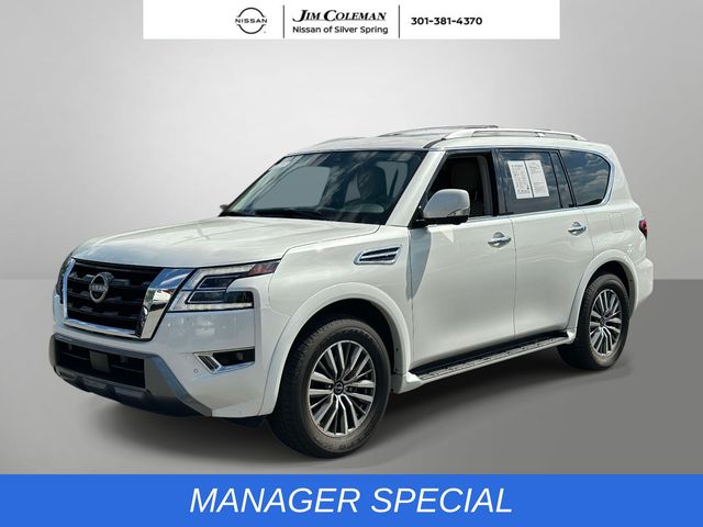 Aspen White 2024 Nissan Armada SUV / Crossover Four-Wheel Drive 7-Speed Automatic