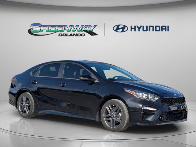 Aurora Black Pearl 2021 Kia Forte GT Line FWD Sedan Front-Wheel Drive Continuously Variable Transmission