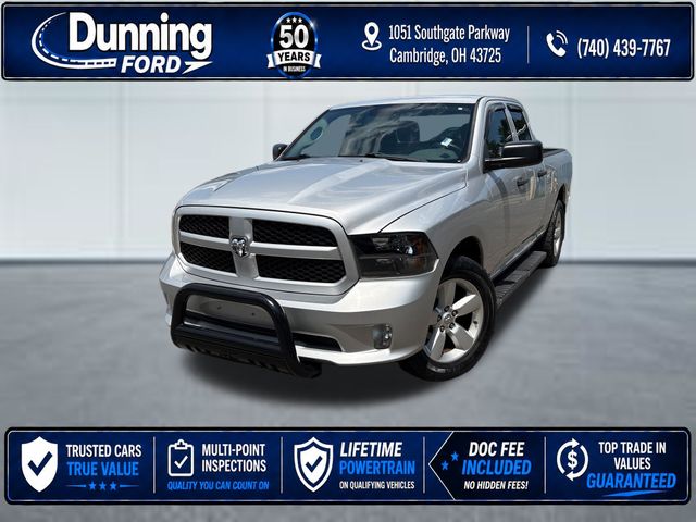 Bright Silver Metallic Clearcoat 2013 RAM 1500 Pickup Truck Four-Wheel Drive 6-Speed Automatic