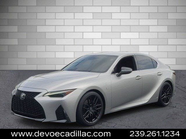 Silver 2023 Lexus IS Sedan Rear-Wheel Drive 8-Speed Automatic