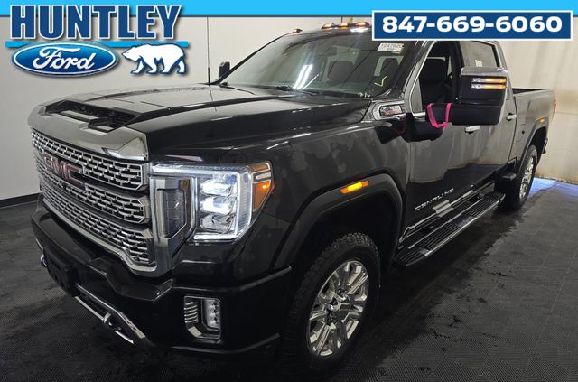 Onyx Black 2022 GMC Sierra 2500HD Denali Crew Cab 4WD Pickup Truck Four-Wheel Drive Automatic