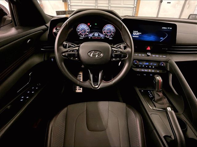 2023 Hyundai Elantra N Line White at Klick Lewis Buick Chevrolet