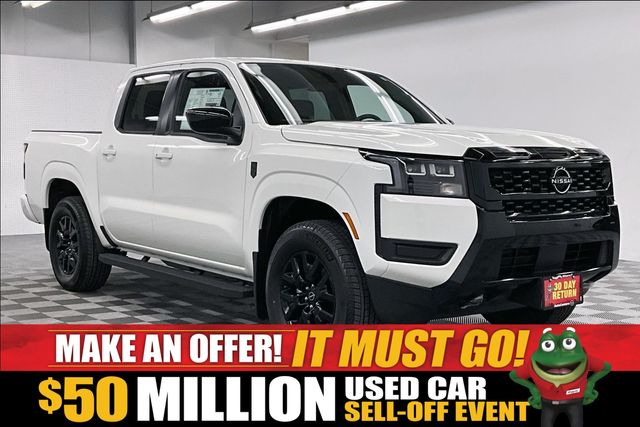 Glacier White 2026 Nissan Frontier Pickup Truck Four-Wheel Drive 9-Speed Automatic Overdrive