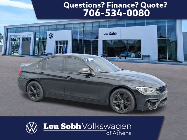 Black 2016 BMW 3 Series Sedan All-Wheel Drive 8-Speed Automatic