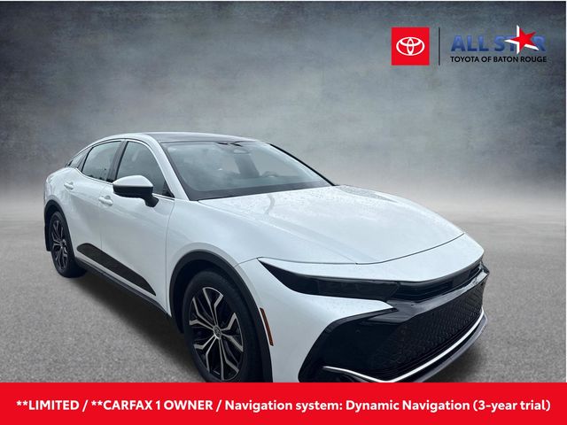 Oxygen White 2023 Toyota Crown Sedan All-Wheel Drive Continuously Variable Transmission