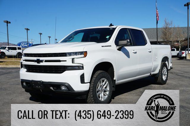 Summit White 2021 Chevrolet Silverado 1500 RST Crew Cab 4WD Pickup Truck Four-Wheel Drive 8-Speed Automatic