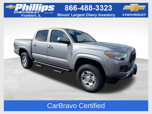 Silver Sky Metallic 2021 Toyota Tacoma Pickup Truck Four-Wheel Drive 6-Speed Automatic