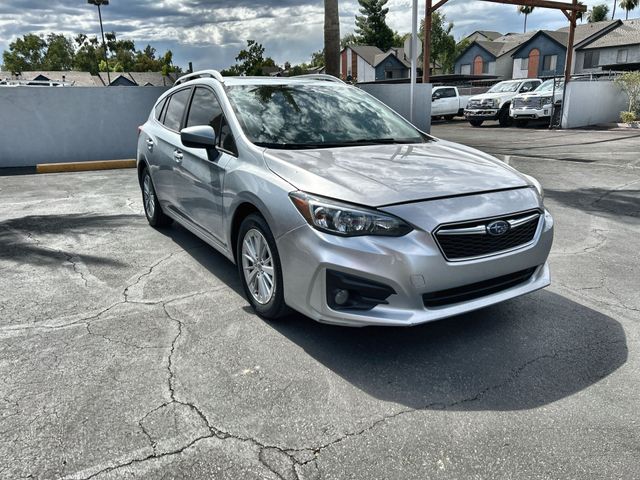 Ice Silver Metallic 2018 Subaru Impreza 2.0i Premium Hatchback AWD Hatchback All-Wheel Drive Continuously Variable Transmission