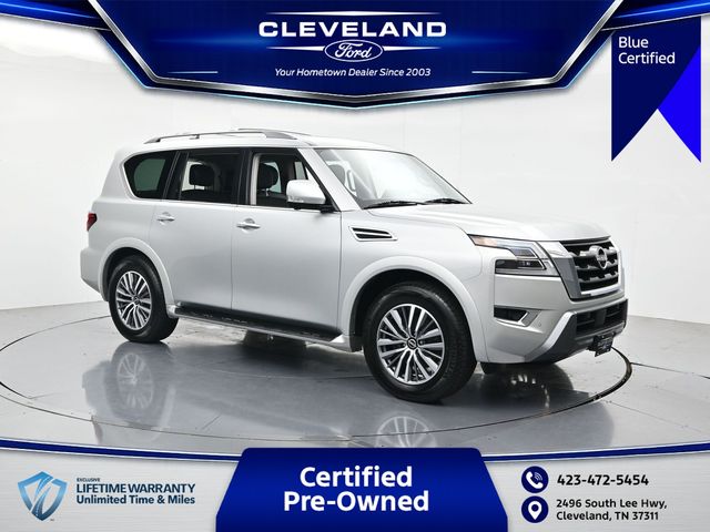 Brilliant Silver Metallic 2023 Nissan Armada SUV / Crossover Four-Wheel Drive 7-Speed Automatic