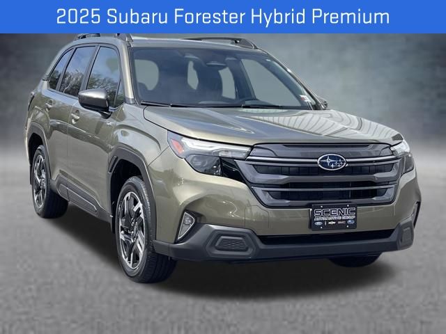 Autumn Green Metallic 2025 Subaru Forester Hybrid Premium AWD SUV / Crossover All-Wheel Drive Continuously Variable Transmission