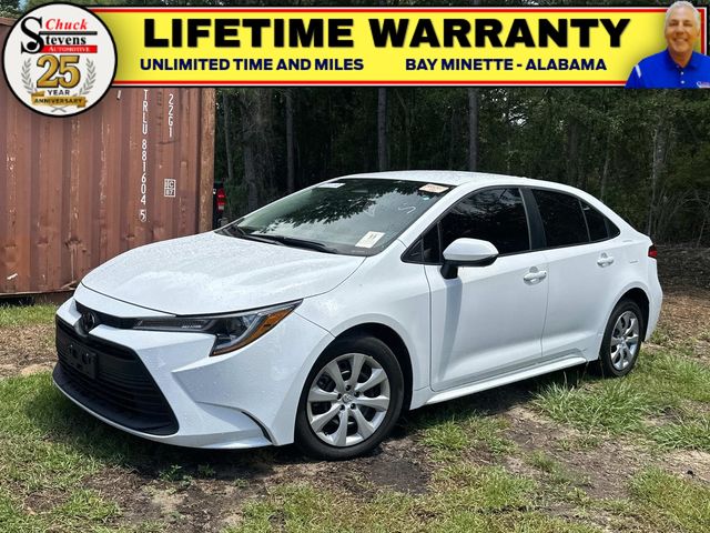 White 2024 Toyota Corolla Sedan Front-Wheel Drive Continuously Variable Transmission