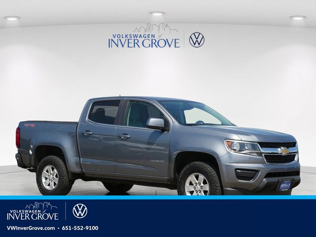 Gray (Satin Steel Metallic) 2018 Chevrolet Colorado Work Truck Crew Cab 4WD Pickup Truck Four-Wheel Drive 8-Speed Automatic