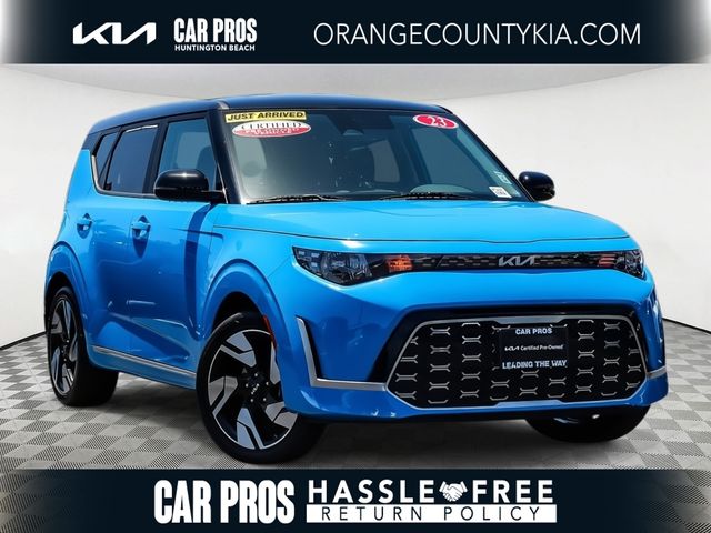 Surf Blue w/Black Roof 2023 Kia Soul GT-Line FWD SUV / Crossover Front-Wheel Drive Continuously Variable Transmission