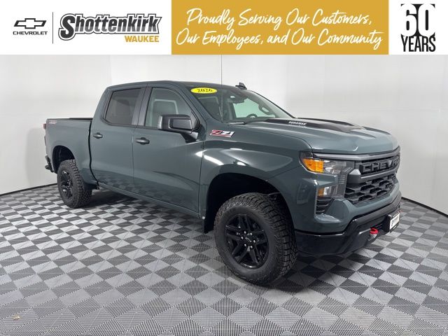 Cypress Gray 2026 Chevrolet Silverado 1500 Pickup Truck Four-Wheel Drive Automatic