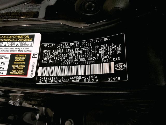 2016 Toyota Camry LE Black at Bob Ruth Ford