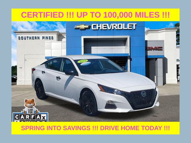 Glacier White 2022 Nissan Altima 2.5 S FWD Sedan Front-Wheel Drive Continuously Variable Transmission